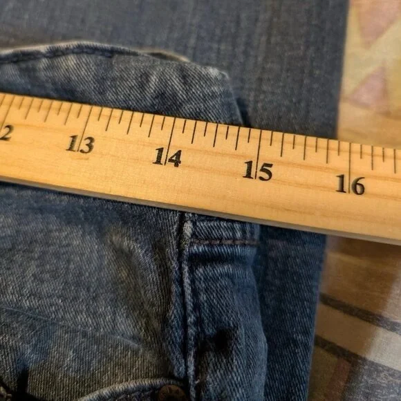 Urban Star Jeans Dark Wash Men s Size 32 15 with Design Back and 5 Pocket - Picture 5 of 9